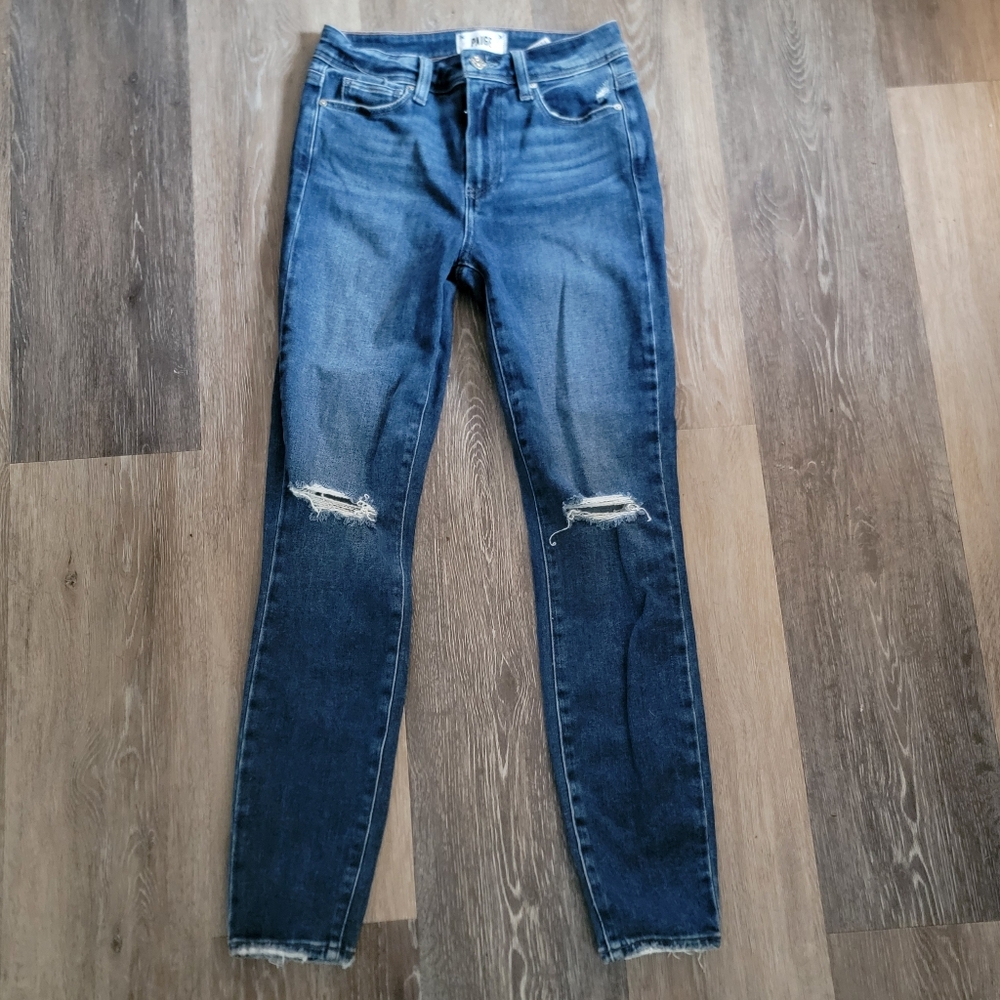 Paige Blue Distressed Women's Jeans